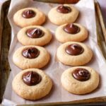 chocolate thumbprint cookie