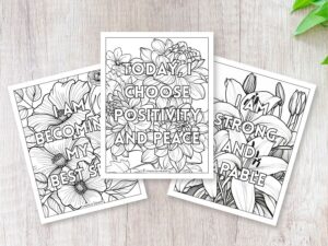 quote coloring pages for adults