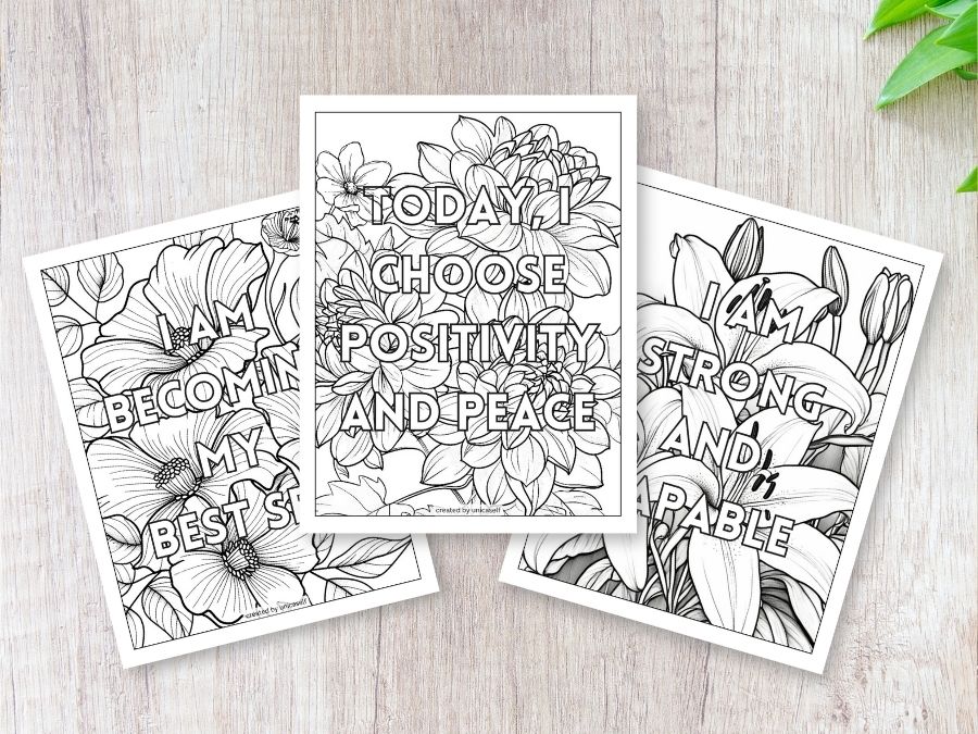 quote coloring pages for adults