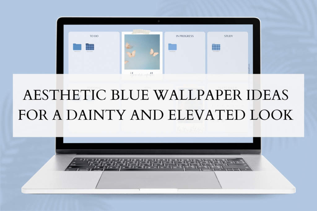 aesthetic blue wallpaper